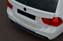 BMW 3-serie E90/E91 2005–2011 Rostfritt lastskydd för bakre stötfångare (2006-2008, SW, rostfritt) foto 7