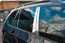 BMW X5 E70 2007–2013 Dörrstolpslister (rostfritt stål) foto 2