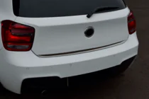BMW 1-serien F20/F21 2011–2019 Kromlist till baklucka (rostfritt stål) foto 8