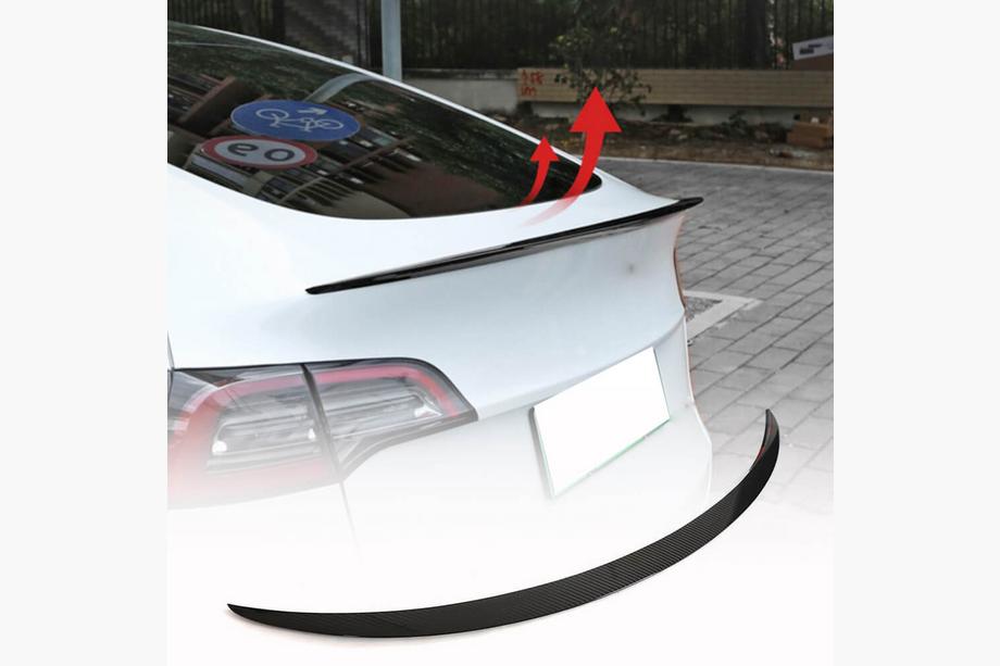 Tesla Model 3 2017– Spoiler V5 (2017-2023, kolfiber) Image