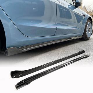 Sidoskärtsförlängningar V3 (2017-2023, Kolfiber) Tesla Model 3 2017– foto 1