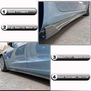 Sidoskärtsförlängningar V3 (2017-2023, Kolfiber) Tesla Model 3 2017– foto 3