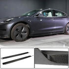 Tesla Model 3 2017– Sidoskirts V4 (2017-2023, kolfiber) foto 1