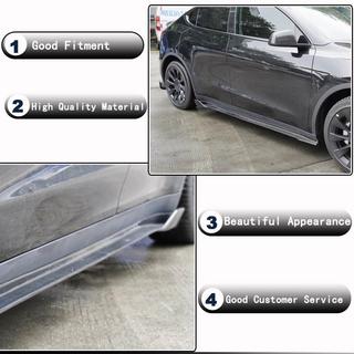 Sidokjolsförlängningar V1 (2020-2025, Kolfiber) Tesla Model Y 2020– foto 3