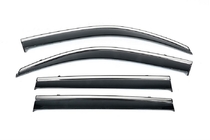 Hyundai Santa Fe 4 2018–2023 Vindavvisare för sidorutor med kromlist Niken Luxury (2020-2023, 4 st) foto 1