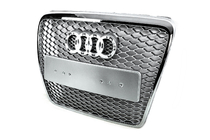 Audi A6 C6 2004–2011 Frontgrill i RS-stil (grå med krom) foto 7