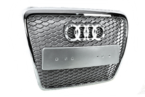 Audi A6 C6 2004–2011 Frontgrill i RS-stil (grå med krom) foto 6