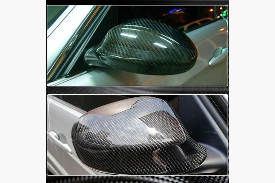BMW 3-serie E90/E91 2005–2011 Spegelkåpor i kolfiber V3 (2005-2008) Foto 3