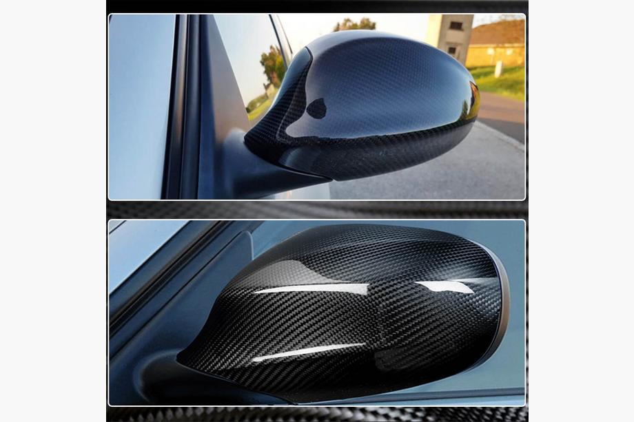 BMW 3-serie E90/E91 2005–2011 Spegelkåpor i kolfiber V3 (2005-2008) Foto 4