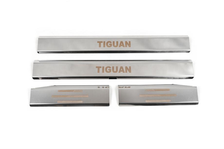 Volkswagen Tiguan 2007–2016 Carmos invändiga instegslister (4 st, rostfritt stål) Foto 2