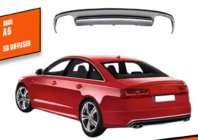 Audi A6 C7 2011–2017 Bakre stötfångardiffusor DPT V1 (2011-2014) foto 1