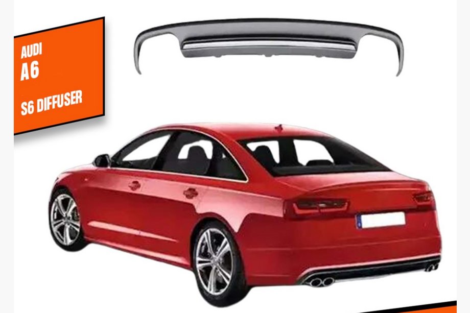 Audi A6 C7 2011–2017 Bakre stötfångardiffusor DPT V1 (2011-2014) Image