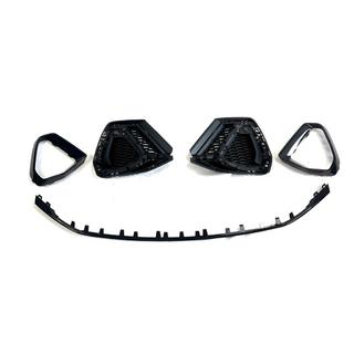 Dimljusgaller med frontläpp (2 st, svart) foto 2