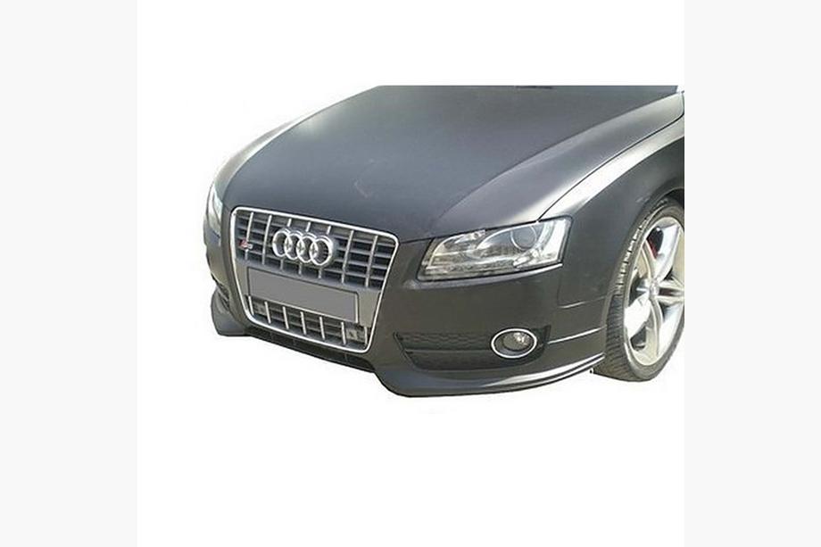 Audi A5 2007–2015 Frontspoilerläpp DPT Flap (2007-2011, blanksvart) Image