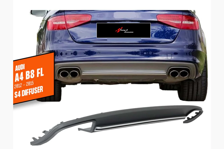 Audi A4 B8 2007–2015 Bakre stötfångardiffusor DPT V1 (2012-2015) Image