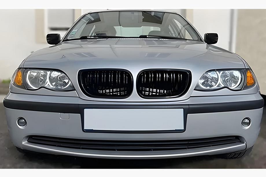 BMW 3-serie E46 1998–2006 Njurgrillar M-Look DPT (2001-2005, blank svart) Foto 1
