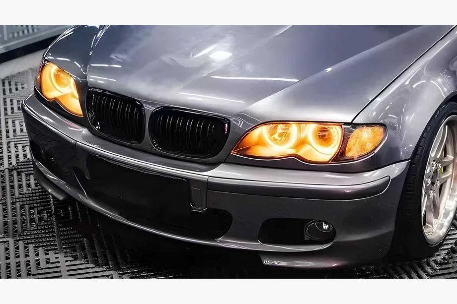 BMW 3-serie E46 1998–2006 M-Look DPT njurgaller (för Coupe 2003-2006, svart högglans) Image