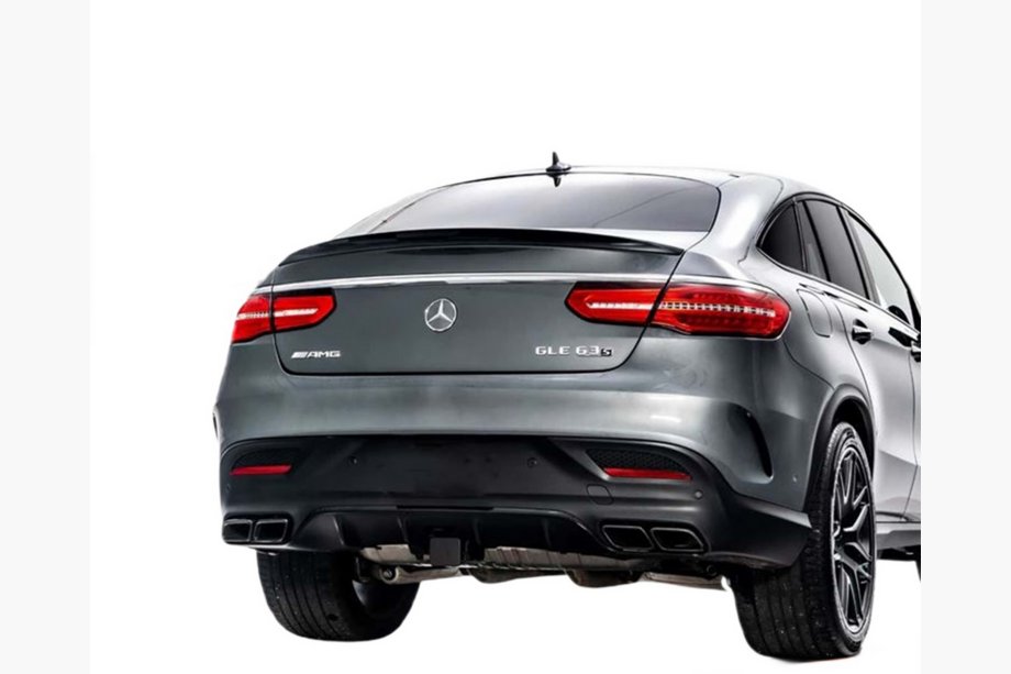 Mercedes GLE Coupé C292 2015–2019 DPT-spoiler (GLE43-design, blank svart) Image