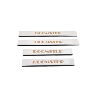 Instegslister Carmos (4 st, rostfritt stål) Skoda Roomster 2006–2015 foto 1