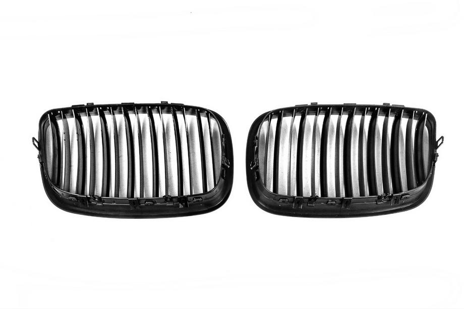 BMW X6 E71 2008–2014 BMW njurgrillar M-Look V2 (svart blank) Foto 5