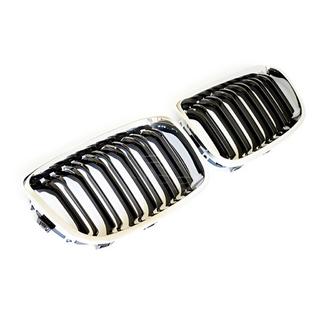 M-Look njurgrill (2011-2014, blank svart med kromkant) BMW 1-serien F20/F21 2011–2019 foto 2