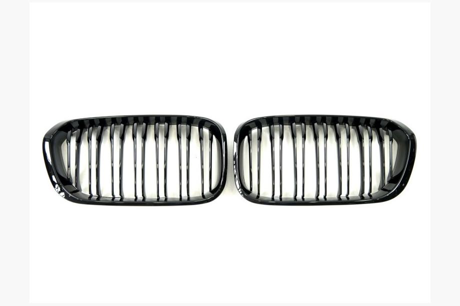 BMW 1-serien F20/F21 2011–2019 M-Look njurgrill (2015-2019, blank svart) Foto 2