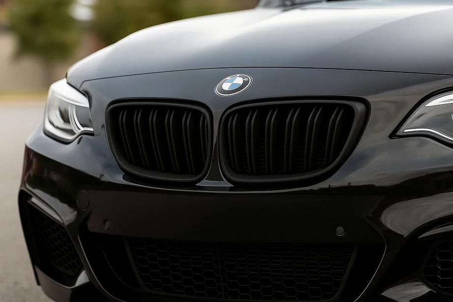 BMW 2-serien F22/F23 2014–2021 M-Look njurgrillar (matt svart) Image