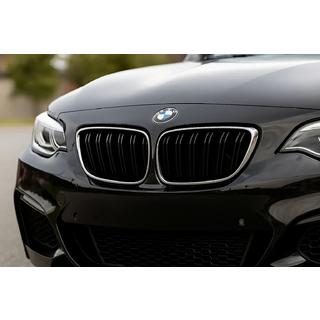 M-Look njurgaller (svart högglans med kromkant) BMW 2-serien F22/F23 2014–2021 foto 1