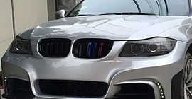 BMW 3-serie E90/E91 2005–2011 Njurgaller M-Look (för E-90/91 2008-2012, M-Color) foto 3