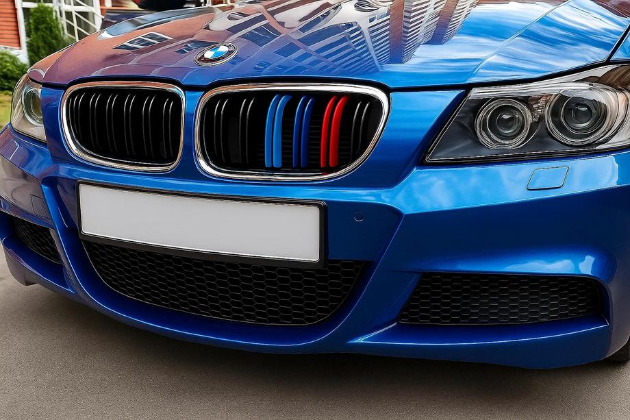 BMW 3-serie E90/E91 2005–2011 M-Look njurgaller (för E-90/91 2008-2011, M-Color med kromlist) Image