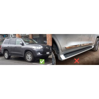 Främre stänkskydd (2 st, för trösklar utan belysning) Toyota Land Cruiser 200 2007–2021 foto 2
