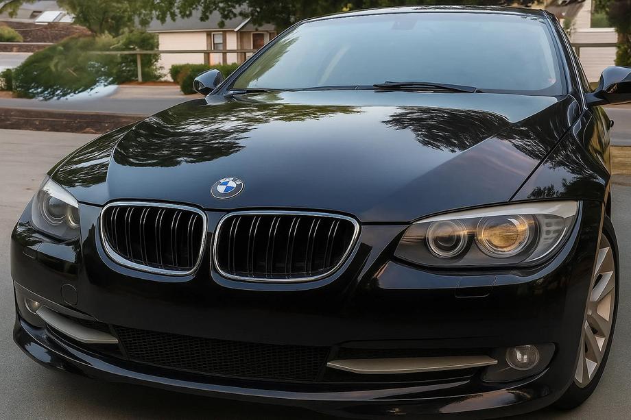 BMW 3-serien E92/E93 2006–2013 M-Look njurgrillar (för 2010-2013, blanksvart med kromlist) Image