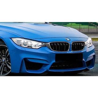 M-Look njurgaller (svart högglans med kromkant) BMW 3-serien F30/F31 2012–2019 foto 1