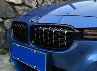 BMW 3-serien F30/F31 2012–2019 Njurgrillar Diamond Silver foto 1