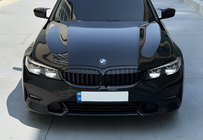 BMW 3-serien G20/G21 2018– Njurgrillar 1 Bar (2018-2022, blank svart) Med plats för kamera foto 1