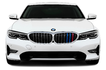 BMW 3-serien G20/G21 2018– Njurgrill 1 ribba (2018-2022, M-Color med kromlist) foto 1