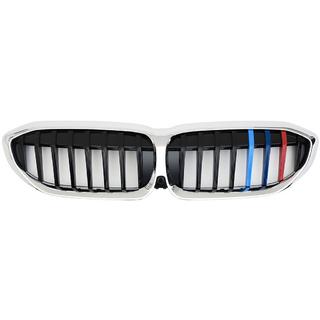 Njurgrill 1 ribba (2018-2022, M-Color med kromlist) BMW 3-serien G20/G21 2018– foto 2