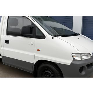Fönsterlister (2 st, rostfritt) Hyundai H200, H1, Starex 1998–2007 foto 1