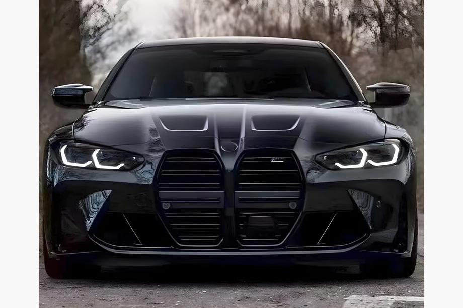 BMW 4-serien G22/23/26 2020– M-Look njurgrill (för G26, matt svart) Image