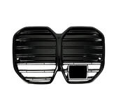 BMW 4-serien G22/23/26 2020– M-Look njurgrill (för I4 G26,2022+, blanksvart) foto 2