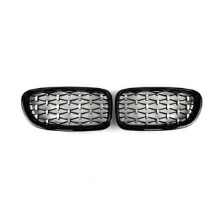 Njurgaller Diamond Silver (svart kant) BMW 5-serien F10/F11 2010–2016 foto 2