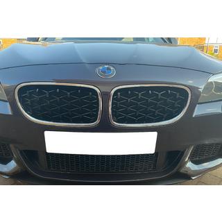 Njurgaller Diamond Black (kromad kant) BMW 5-serien F10/F11 2010–2016 foto 1