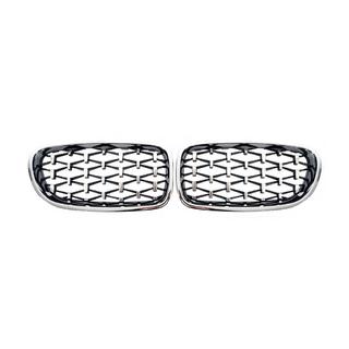 Njurgaller Diamond Silver (kromkant) BMW 5-serien F10/F11 2010–2016 foto 2