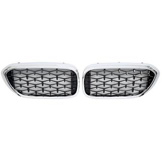 Njurgrill Diamond Black V1 (2017-2020, kromlist) BMW 5-serien G30/G31 2017–2023 foto 2