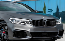 BMW 5-serien G30/G31 2017–2023 Njurgaller 1 Bar (2017-2020, matt svart) foto 1