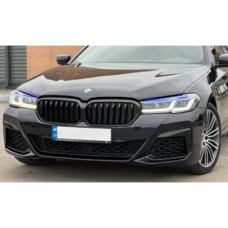 Njurgrillar 1 Bar (2021+, blanksvart) BMW 5-serien G30/G31 2017–2023 foto 2