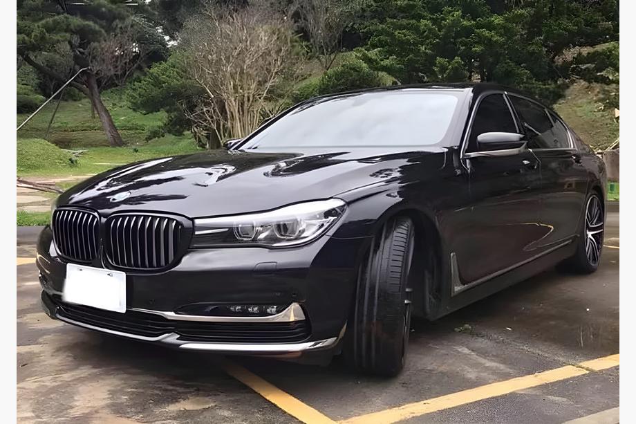 BMW 7-serien G11/G12 2015–2022 Njurgrill 1 Bar (2016-2019, blank svart) Foto 2