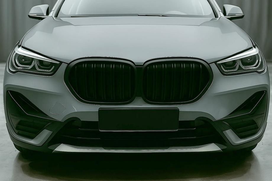 BMW X1 F48 2015–2022 M-Look njurgrillar (2020-2022, matt svart) Image