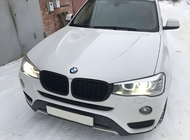 BMW X3 F25 2011–2018 M-Look njurgrillar (2014-2018, matt svart) foto 1