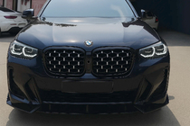 BMW X3 G01 2018– Njurgrillar Diamond Silver (2021+, svart kant) foto 1